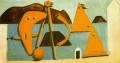 Baigneuses sur la plage 1928 Cubism